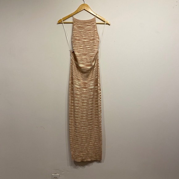 Cotton Candy LA Lace Up Back Sweater Maxi Dress Size Medium - Picture 1 of 5